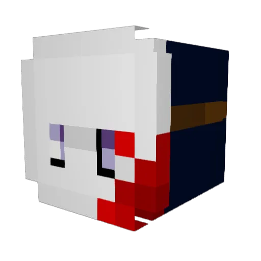 turjo121 Minecraft avatar head, 3D render