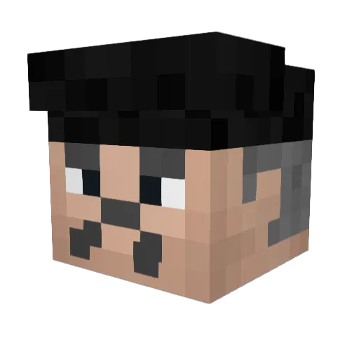turk3nn Minecraft avatar head, 3D render