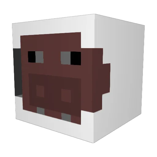 turkeybocadillo Minecraft avatar head, 3D render