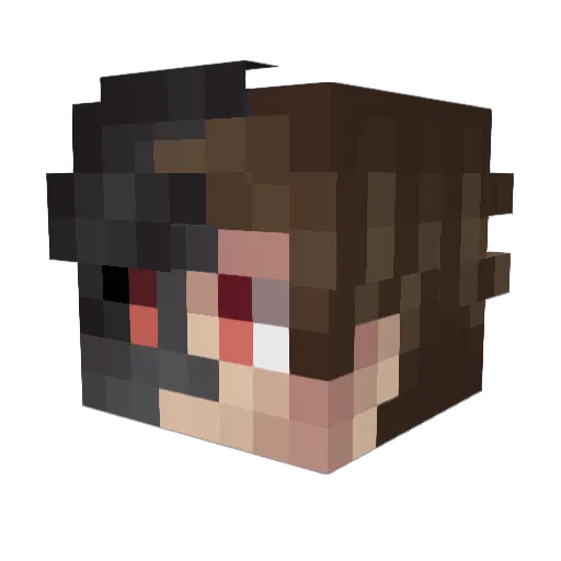 turkyilmxz Minecraft avatar head, 3D render