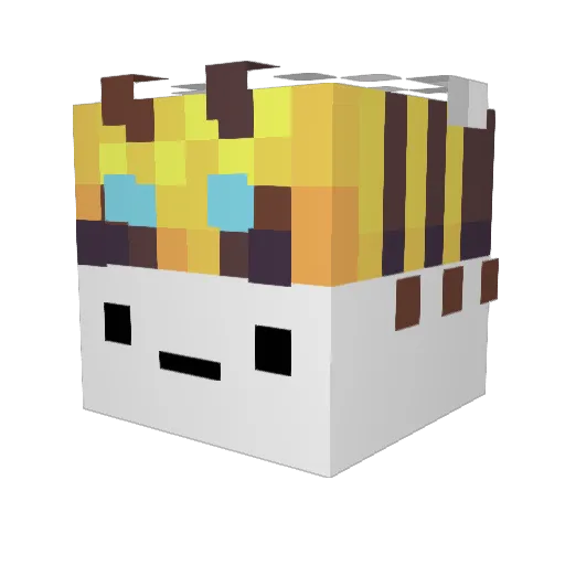 turly00 Minecraft avatar head, 3D render