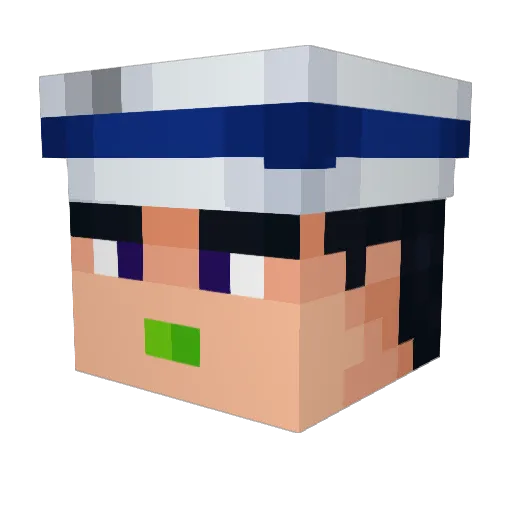 turna30 Minecraft avatar head, 3D render