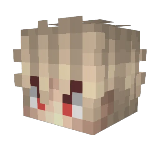 turonisso Minecraft avatar head, 3D render