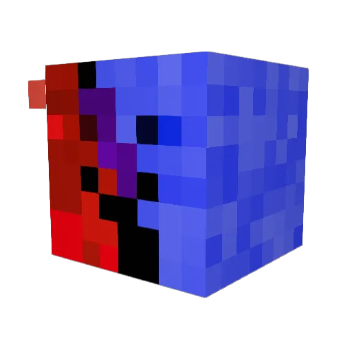 turqu01s3_ Minecraft avatar head, 3D render