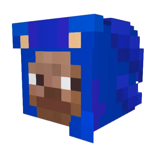 turriible Minecraft avatar head, 3D render