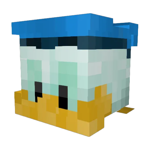 turron_ve Minecraft avatar head, 3D render