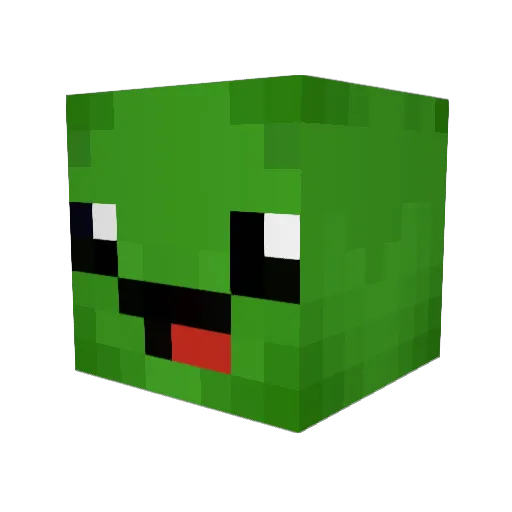 turtlebud Minecraft avatar head, 3D render