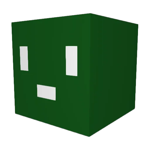 turtlesflying2nd Minecraft avatar head, 3D render