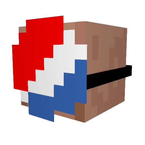 turunchi Minecraft avatar head, 3D render