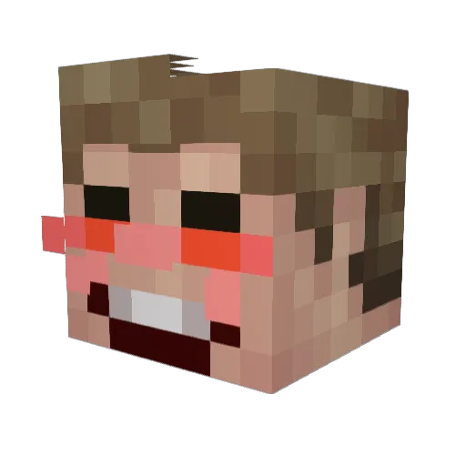 turunen17 Minecraft avatar head, 3D render