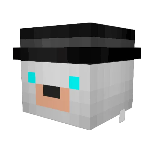 turyzk Minecraft avatar head, 3D render