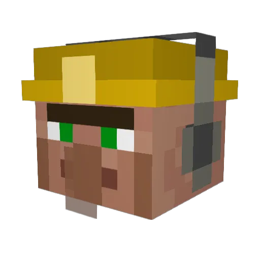 turzodorian Minecraft avatar head, 3D render
