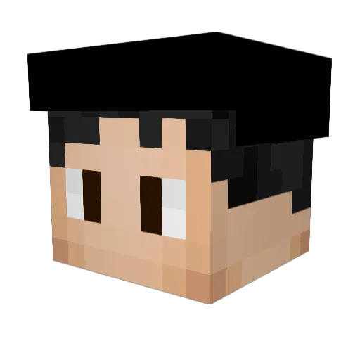 tusenslatchong Minecraft avatar head, 3D render