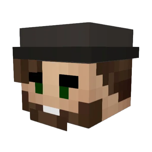 tusieq Minecraft avatar head, 3D render