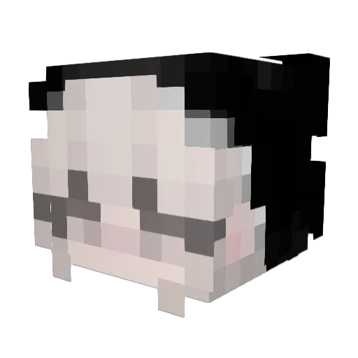 tuskafka_ Minecraft avatar head, 3D render