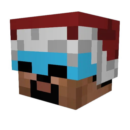 tuso99 Minecraft avatar head, 3D render