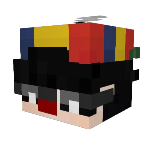 tutapelado Minecraft avatar head, 3D render