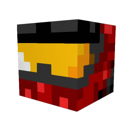 tutefe Minecraft avatar head, 3D render