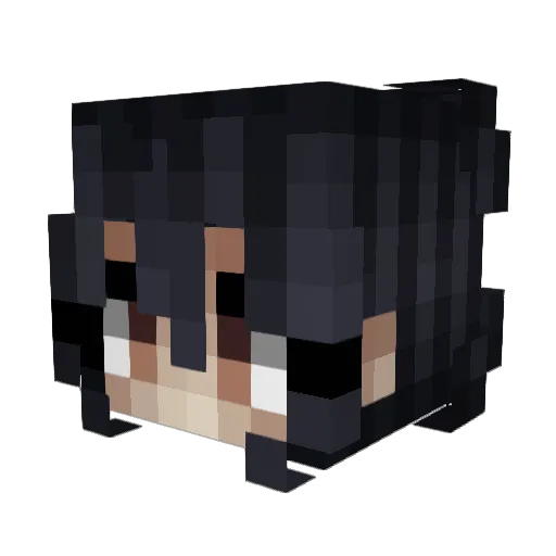 tuteur Minecraft avatar head, 3D render