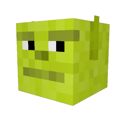 tutexxx Minecraft avatar head, 3D render