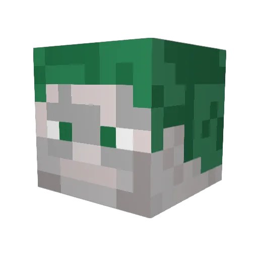 tutoredwinner Minecraft avatar head, 3D render