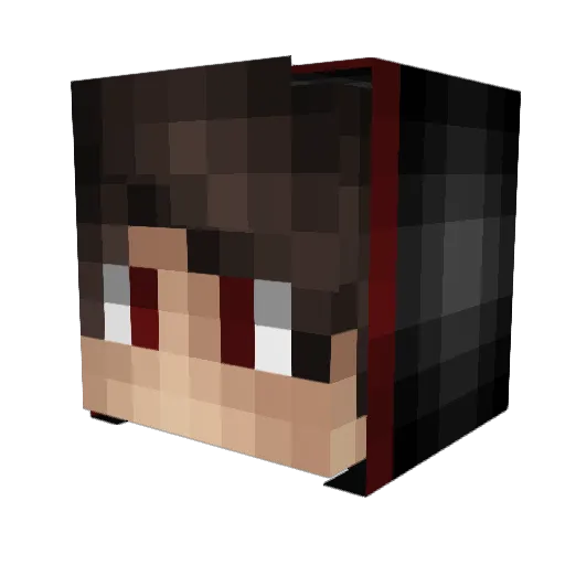 tuttles1 Minecraft avatar head, 3D render