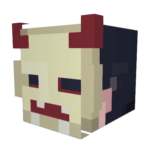 tutufurax Minecraft avatar head, 3D render