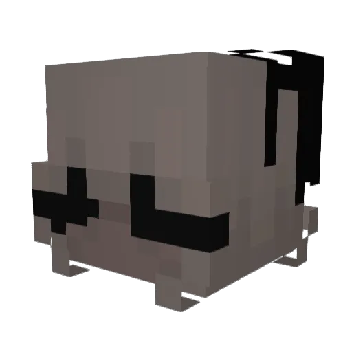 tutusiak Minecraft avatar head, 3D render