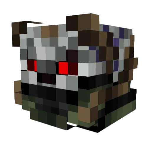 tutuvava Minecraft avatar head, 3D render