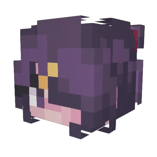 tuvaloo Minecraft avatar head, 3D render