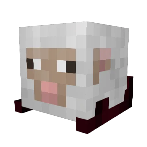 tuvios Minecraft avatar head, 3D render