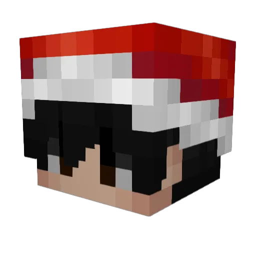 tuwy Minecraft avatar head, 3D render