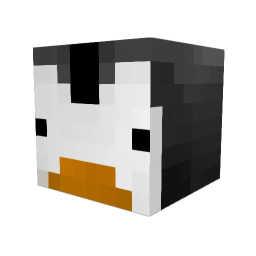 tuxedo926 Minecraft avatar head, 3D render