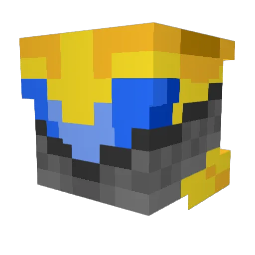 tuxedoacto Minecraft avatar head, 3D render