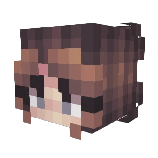 tuxedokitty18 Minecraft avatar head, 3D render