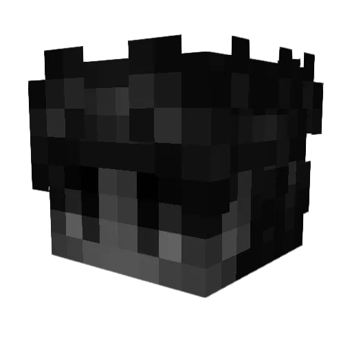 tuxikk Minecraft avatar head, 3D render