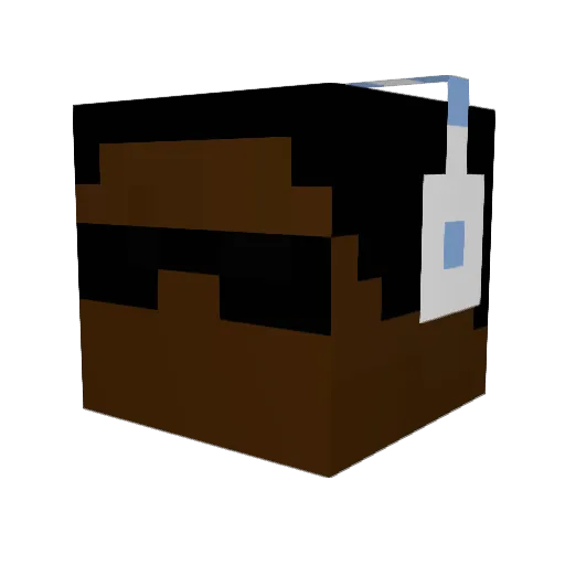 tuxwerr Minecraft avatar head, 3D render