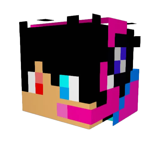 tuysuzkedi Minecraft avatar head, 3D render