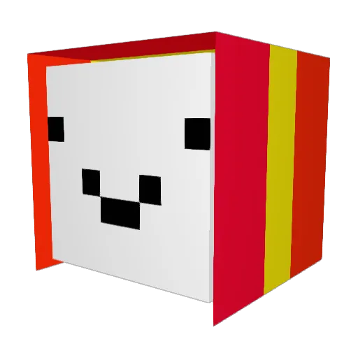 tuzmonk Minecraft avatar head, 3D render