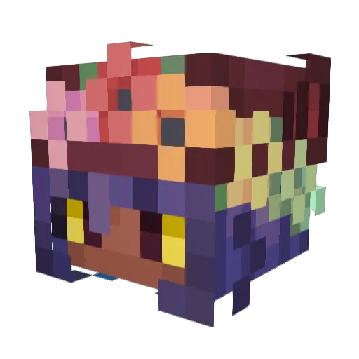 tvSadi Minecraft avatar head, 3D render