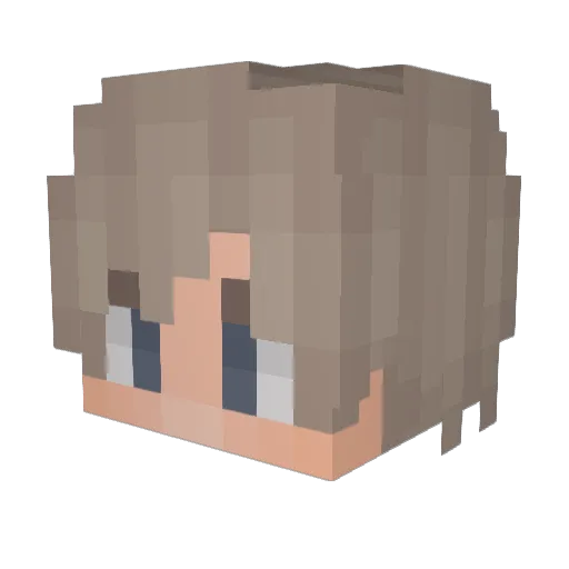 tvX3N0N_ Minecraft avatar head, 3D render