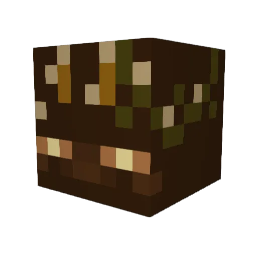 tv_box Minecraft avatar head, 3D render