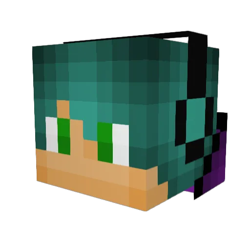 tvand227 Minecraft avatar head, 3D render