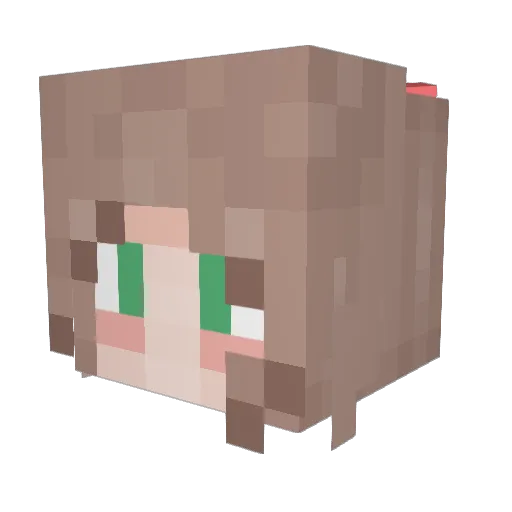 tvblanka Minecraft avatar head, 3D render