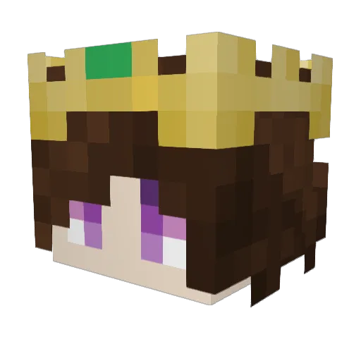 tvirtd Minecraft avatar head, 3D render