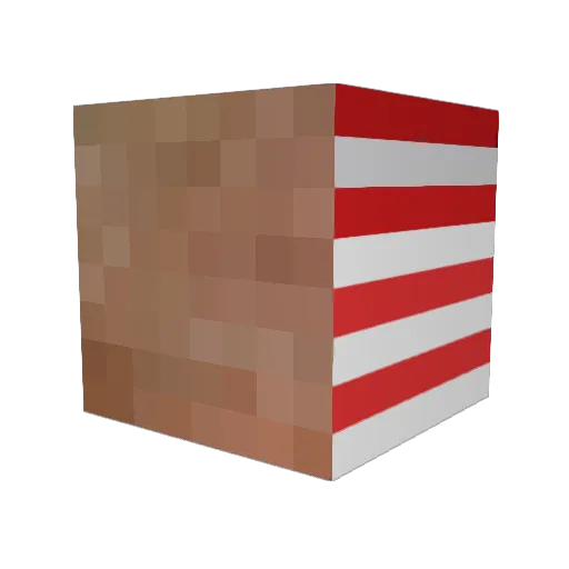tvmonsters Minecraft avatar head, 3D render