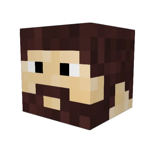 tvp2000 Minecraft avatar head, 3D render