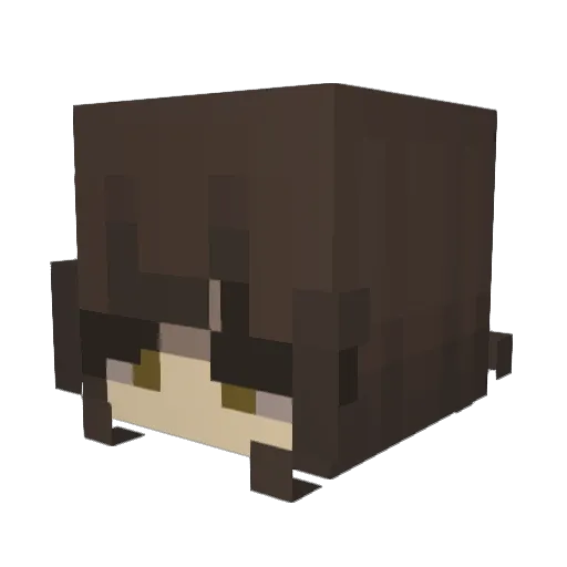 tvresa Minecraft avatar head, 3D render