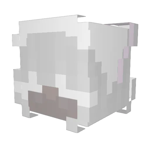 tvug Minecraft avatar head, 3D render