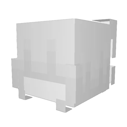 tvvska Minecraft avatar head, 3D render
